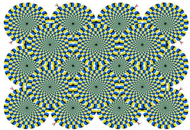 optical illusion wallpapers. optical illusion wallpapers. Illusion: quot;Rotating Snakesquot;